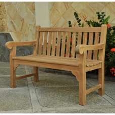 Quin Wooden Small Seating Bench Teak - UK