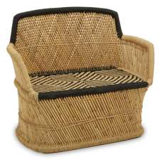 Radford Kids Bamboo 2 Seater Sofa In Natural And Black - UK