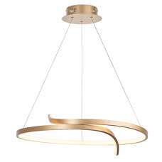 Rafe LED Ceiling Pendant Light In Matt Brushed Gold - UK