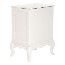 Ramona Wooden Bathroom Laundry Storage Cabinet In Ivory - UK
