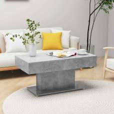Ramona Wooden Coffee Table - Concrete Grey - UK