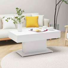 Ramona Wooden Coffee Table - White - UK