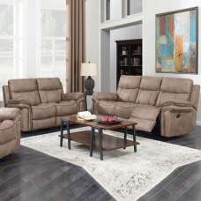 Rasalas Fabric Recliner 3+2 Seater Sofa Set In Sahara - UK