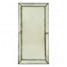 Raze Large Bevelled Edges Wall Mirror In Antique Brass Frame - UK