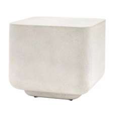 Redding Wooden Side Table In Concrete Effect - UK