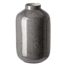 Redford Small Porcelain Vase In Grey And White - UK
