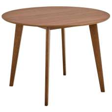 Reims Wooden Round Dining Table - Walnut - UK