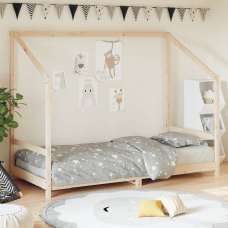 Ringgold 90x200cm Wooden Children Bed In Natural - UK