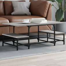Rivas Wooden Coffee Table In Grey Sonoma Oak - UK