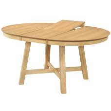 Rochelle Wooden Extending Dining Table - Light Oak - UK