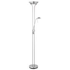 Reading Mother And Child Task Floor Lamp In Satin Chrome - UK