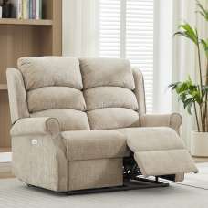 Rosenberg Fabric Electric Recliner 2 Seater Sofa - Rabbit - UK