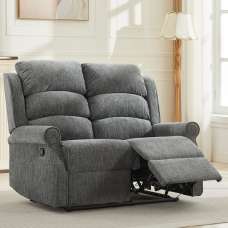 Rosenberg Fabric Recliner 2 Seater Sofa - Anthracite - UK