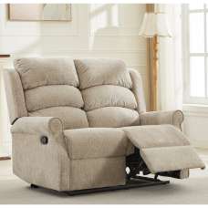 Rosenberg Fabric Recliner 2 Seater Sofa - Rabbit - UK