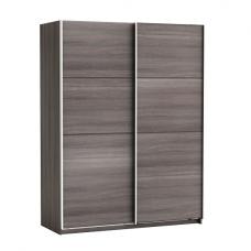 Rossett Wooden Wardrobe Large In Vulcano Oak And Linen - UK