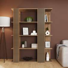 Rowen Wooden Shelving Unit in Oak - UK
