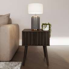 Rowen Wooden Side Table in Walnut - UK