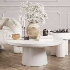 Roxboro Wooden Coffee Table - White - UK