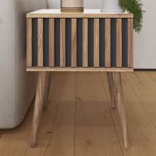 Rowen Wooden Lamp Table In Oak - UK