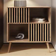Roxboro Wooden Storage Cabinet With 2 Doors In Oak - UK