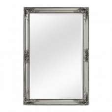 Rustin Vintage Design Wall Bedroom Mirror In Silver Frame - UK