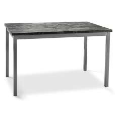 Ruston Small High Gloss Dining Table In Grey Marble Effect - UK