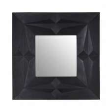 Sabara Square Wall Bedroom Mirror In Black Frame - UK