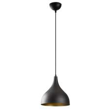 Saglam Metal Bell Shape Ceiling Pendant Light in Black and Gold - UK