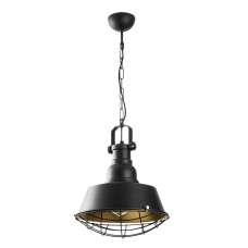 Saglam Metal Cage Ceiling Pendant Light in Black and Gold - UK