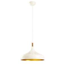 Saglam Metal Ceiling Pendant Light in White and Copper - UK