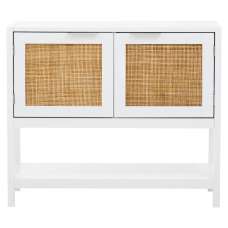 Salta Wooden Sideboard With 2 Doors In White - UK