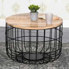 Salter Wood Coffee Table With Removable Top In Rough Swan - UK