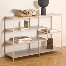 Salvo Steel Bookcase With 4 Shelves - Grey - UK