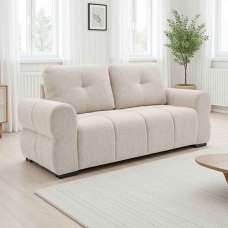 Sandhurst Fabric 2 Seater Sofa in Beige - UK