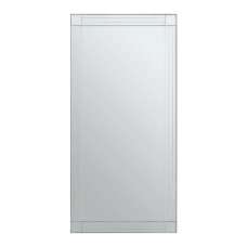 Sanford Rectangular Wall Mirror With Linear Detail - UK