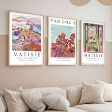 Sapphira Wooden 20x30cm Modern Masters Art Frame Set of 3 in Multicolour - UK
