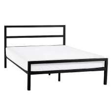Sevilla Metal Double Bed In Black - UK
