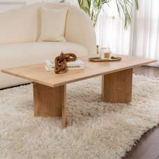 Savella Rectangular Wooden Coffee Table in Sapphire Oak - UK