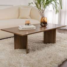 Savella Rectangular Wooden Coffee Table in Venezia Walnut - UK