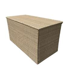 Savvy Rattan Outdoor Storage Box In Natural - UK