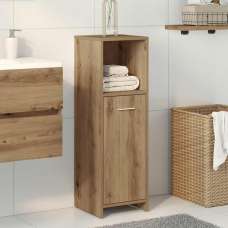 Sayreville Wooden Bathroom Cabinet With 1 Door - Artisan Oak - UK