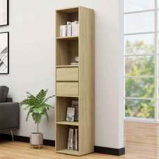 Sayreville Wooden Bathroom Cabinet With 2 Drawers - Sonoma Oak - UK