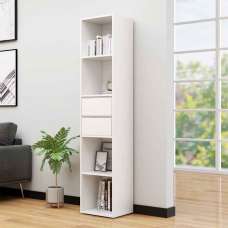 Sayreville Wooden Bathroom Cabinet With 2 Drawers - White - UK