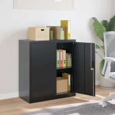 Schriever Steel Office Filing Cabinet In Anthracite - UK