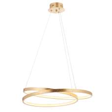 Scribble Ring Ceiling Pendant Light In Opulent Gold Leaf - UK