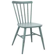 Selden Outdoor Aluminium Side Chairs In Retro Light Blue - UK