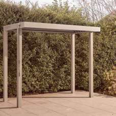 Selma Aluminium Garden BBQ Gazebo 3m x 1.5m In Birch Effect - UK