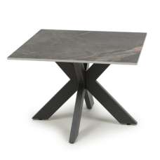 Sendai Ceramic End Table in Grey - UK