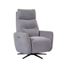 Seneca Fabric Recliner Chair In Pewter - UK