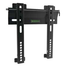 Seranova 43" Metal Fixed Wall TV Bracket with Bubble Level in Black - UK